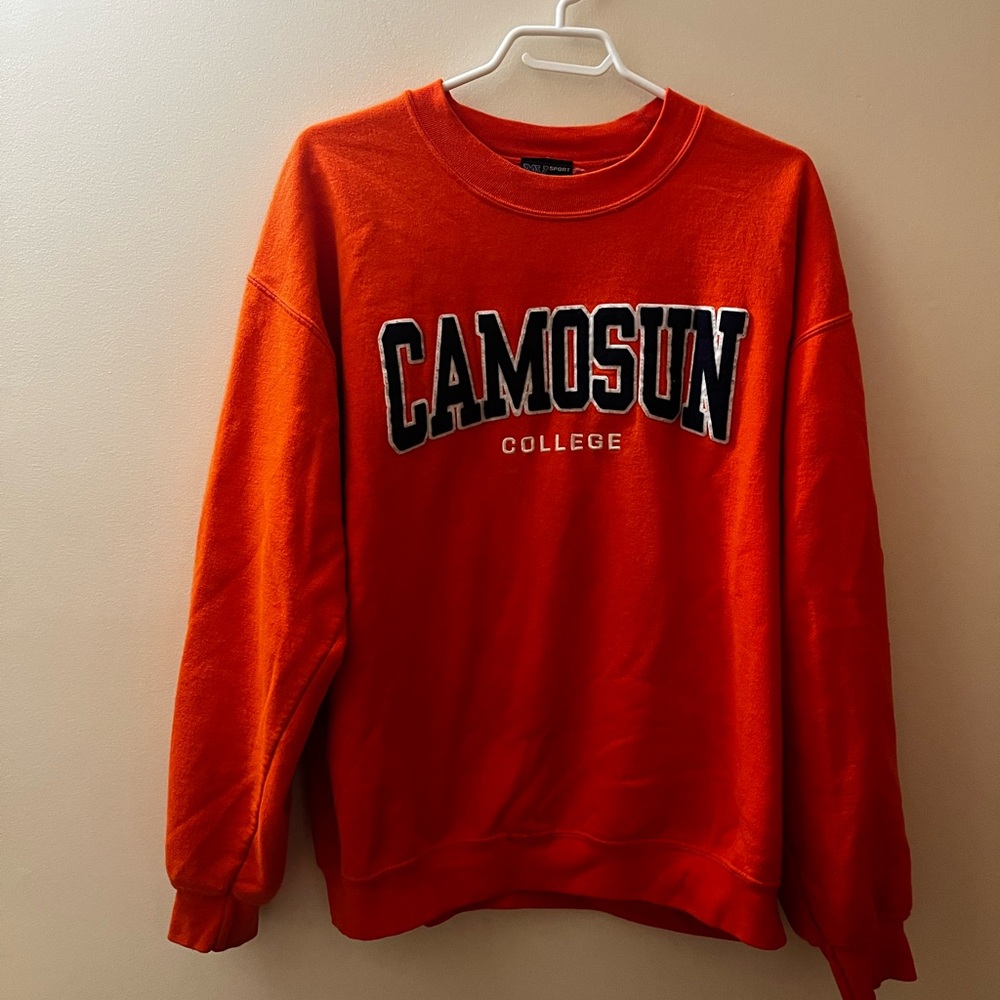 Camosun College Orange Sweater